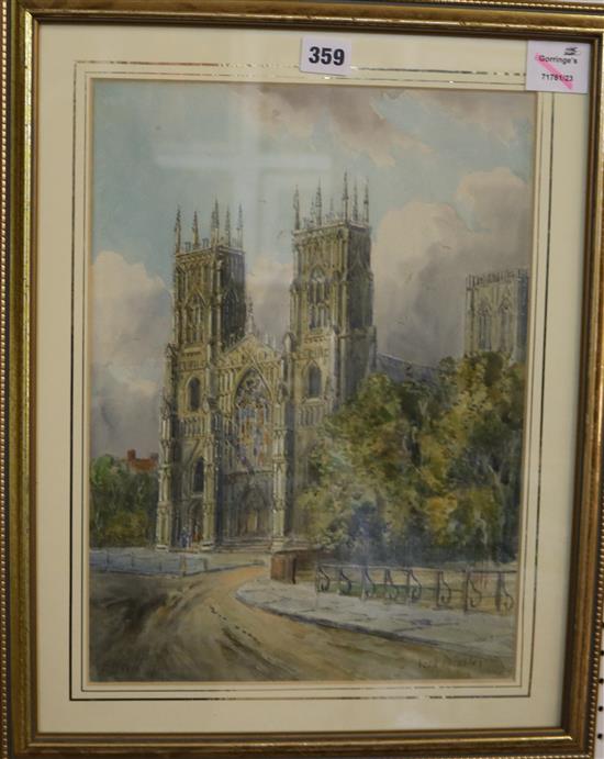 Watercolour of York Minster(-)
